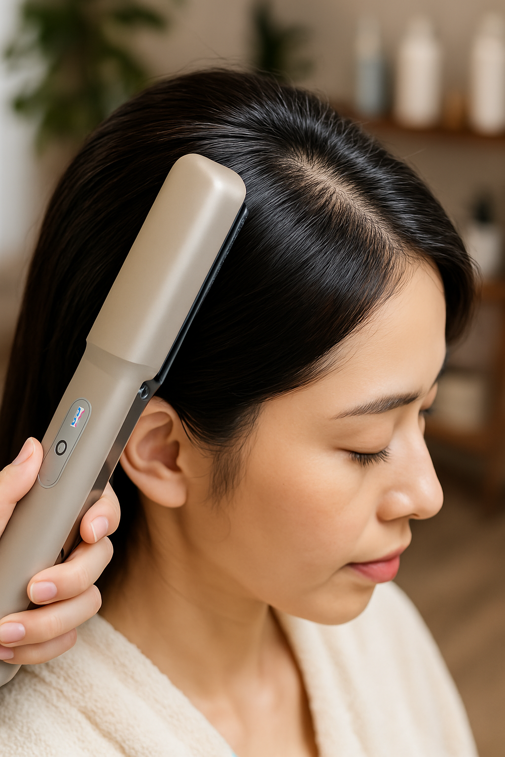 超音波トリートメント施術中